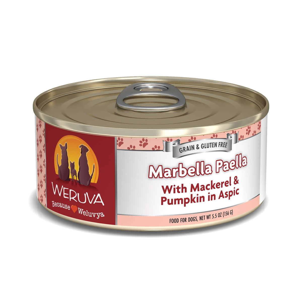 Weruva Marbella Paella with Mackerel &amp; Pumpkin in Aspic Canned Dog Food