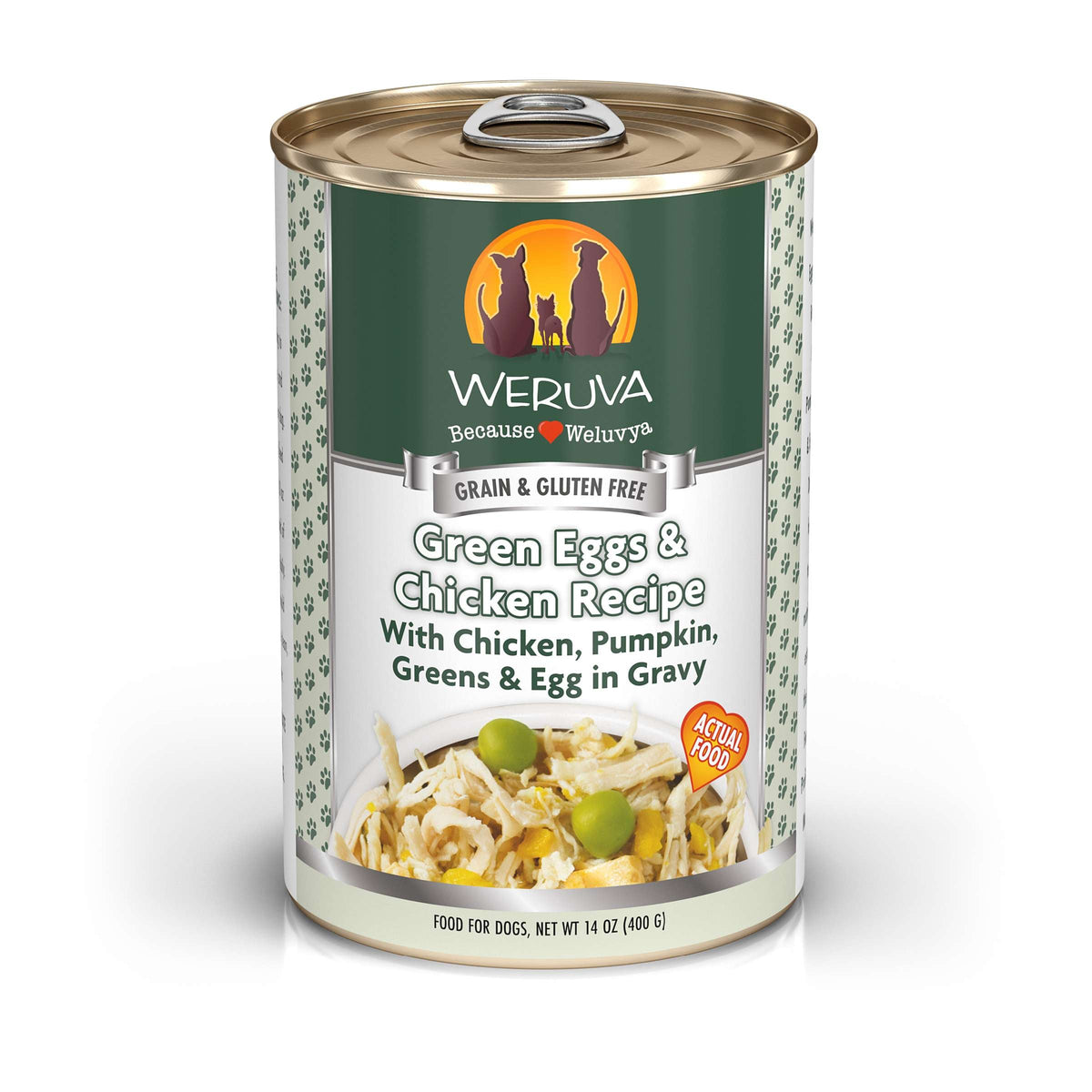 Weruva Green Eggs &amp; Chicken with Chicken, Eggs &amp; Greens Canned Dog Food