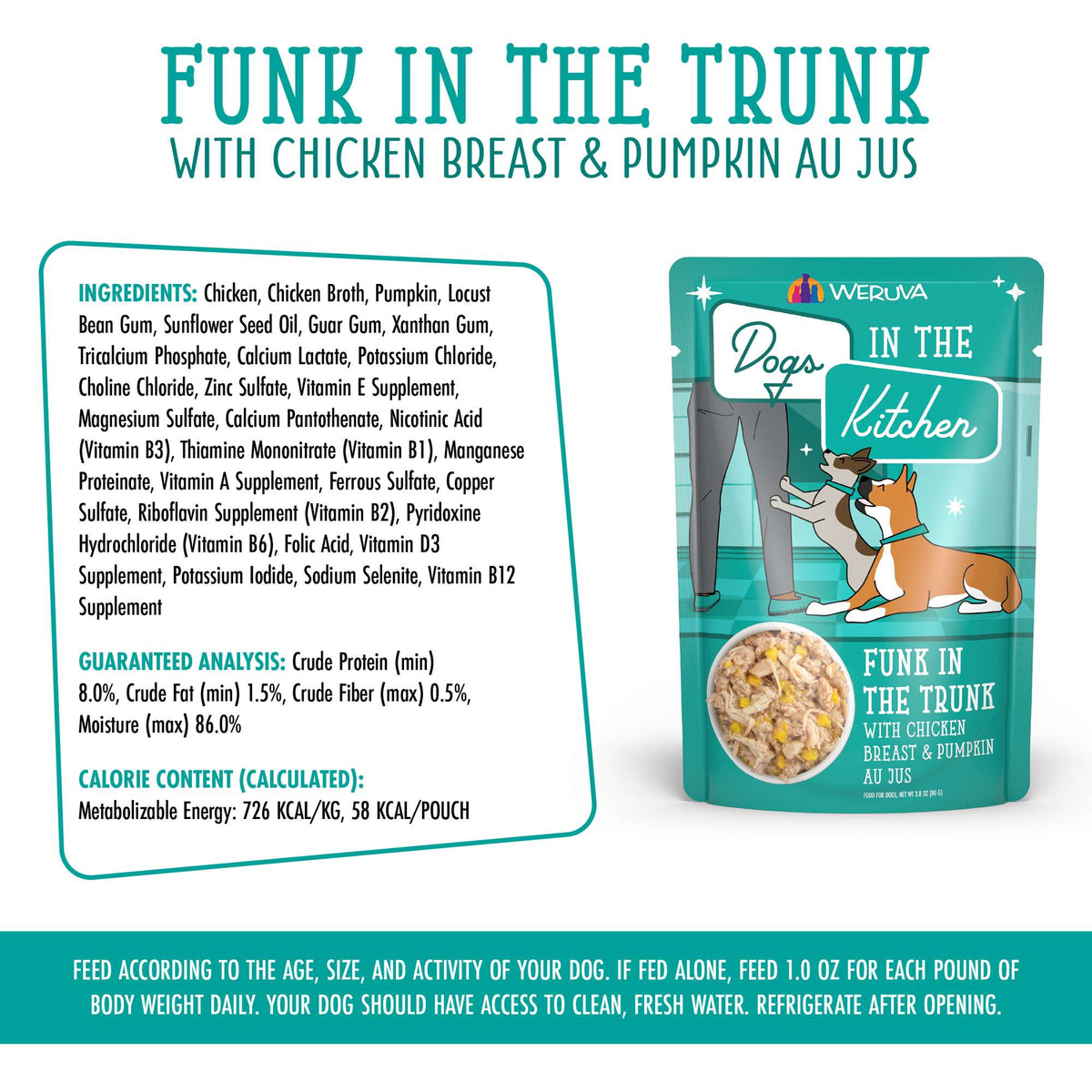 Dogs In The Kitchen Funk In The Trunk Chicken &amp; Pumpkin AU JUS Pouch