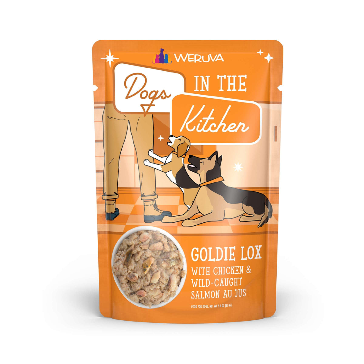 Dogs In The Kitchen Goldie Lox Chicken &amp; Wild Caught Salmon AU JUS Pouch