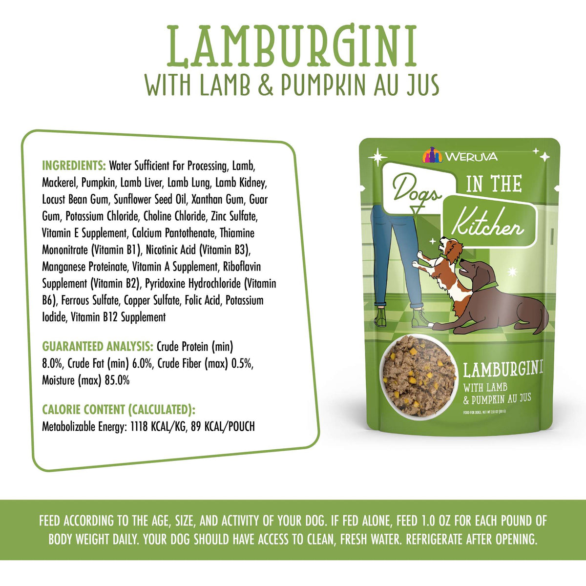 Dogs In The Kitchen Lamburgini Lamb &amp; Mackerel AU JUS Pouch