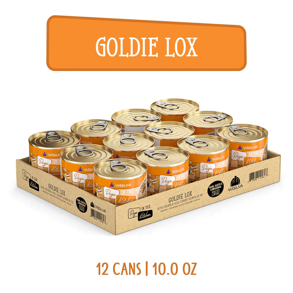 Dogs In The Kitchen Goldie Lox Chicken &amp; Wild Caught Salmon AU JUS Canned Food