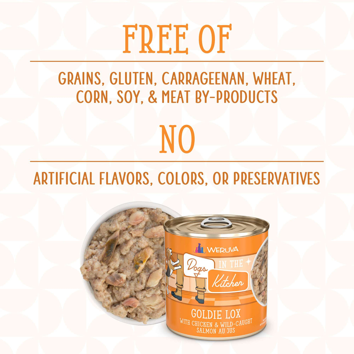 Dogs In The Kitchen Goldie Lox Chicken &amp; Wild Caught Salmon AU JUS Canned Food