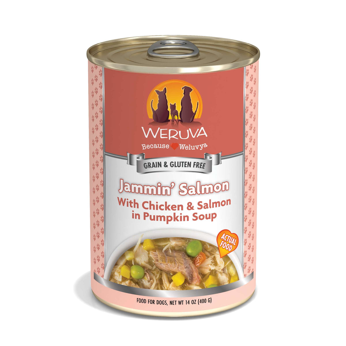 Weruva Jammin&#39; Salmon with Chicken &amp; Salmon in Pumpkin Soup Canned Dog Food
