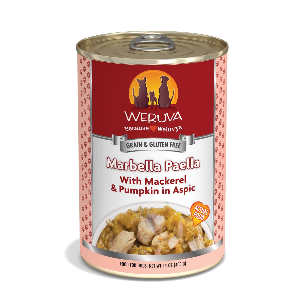 Weruva Marbella Paella with Mackerel &amp; Pumpkin in Aspic Canned Dog Food