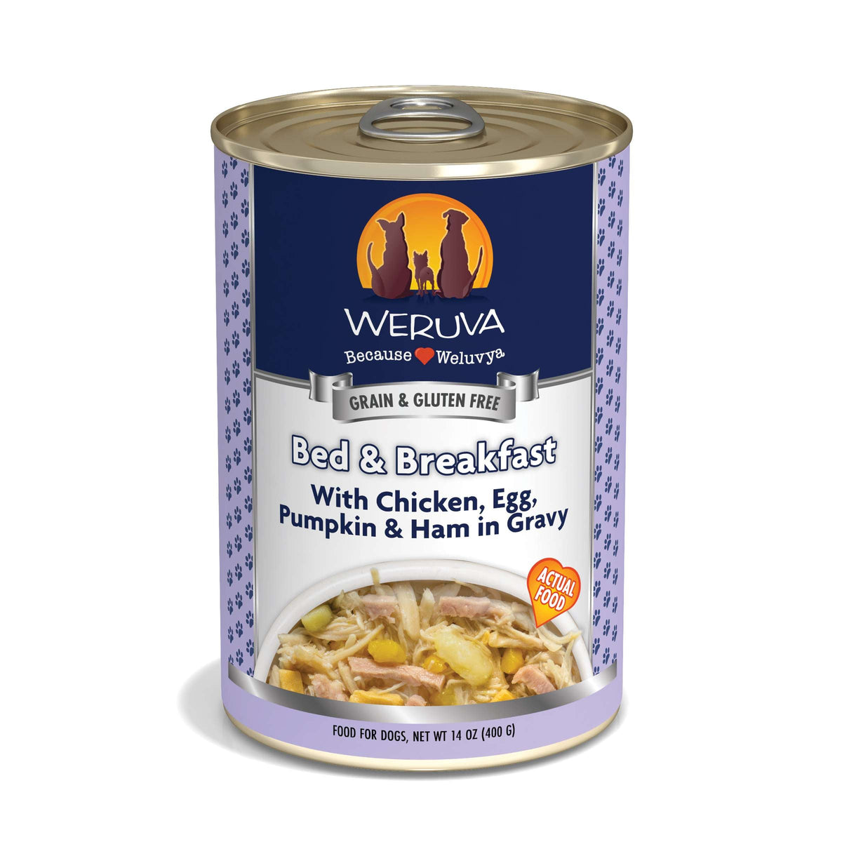 Weruva Bed &amp; Breakfast Chicken, Egg &amp; Pumpkin Canned Dog Food