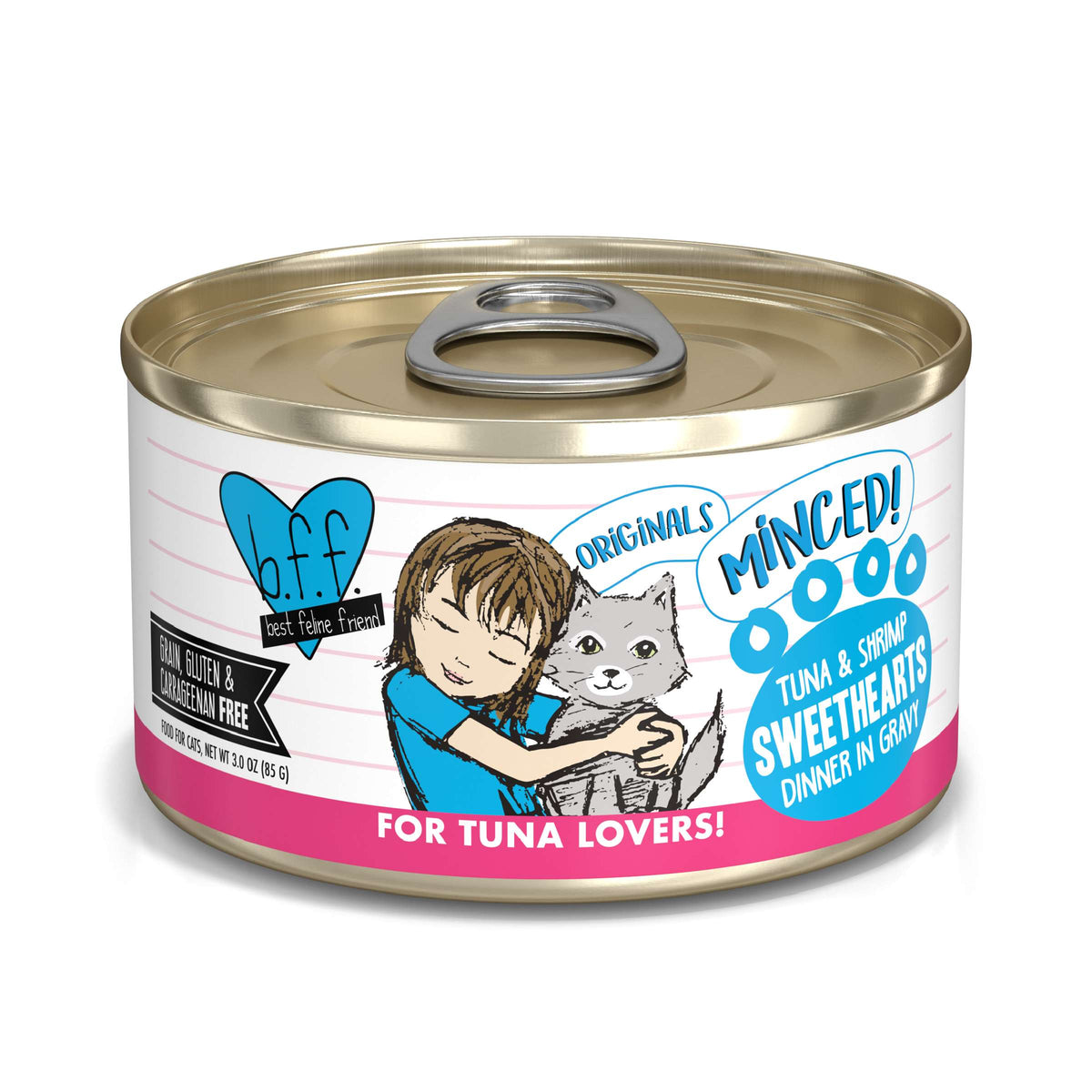 BFF Minced! Sweethearts Tuna &amp; Shrimp Canned Cat Food
