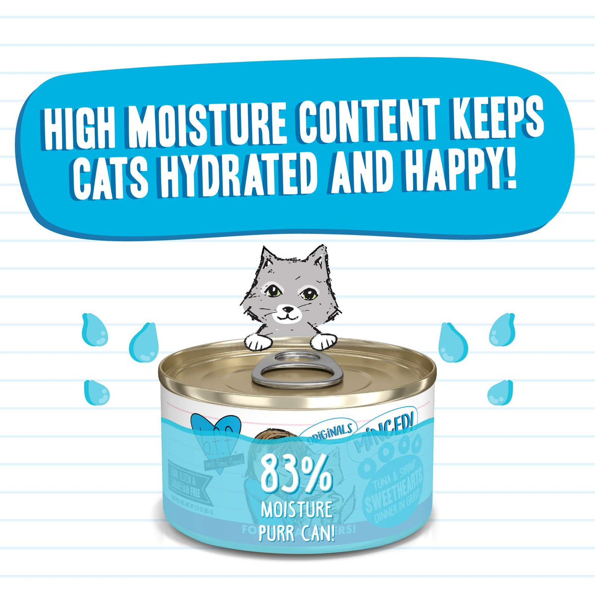 BFF Minced! Sweethearts Tuna &amp; Shrimp Canned Cat Food