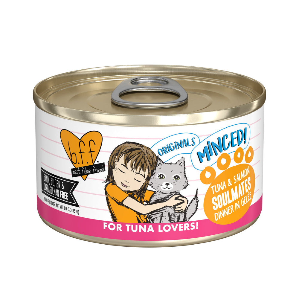 BFF Minced! Soulmates Tuna &amp; Salmon Canned Cat Food
