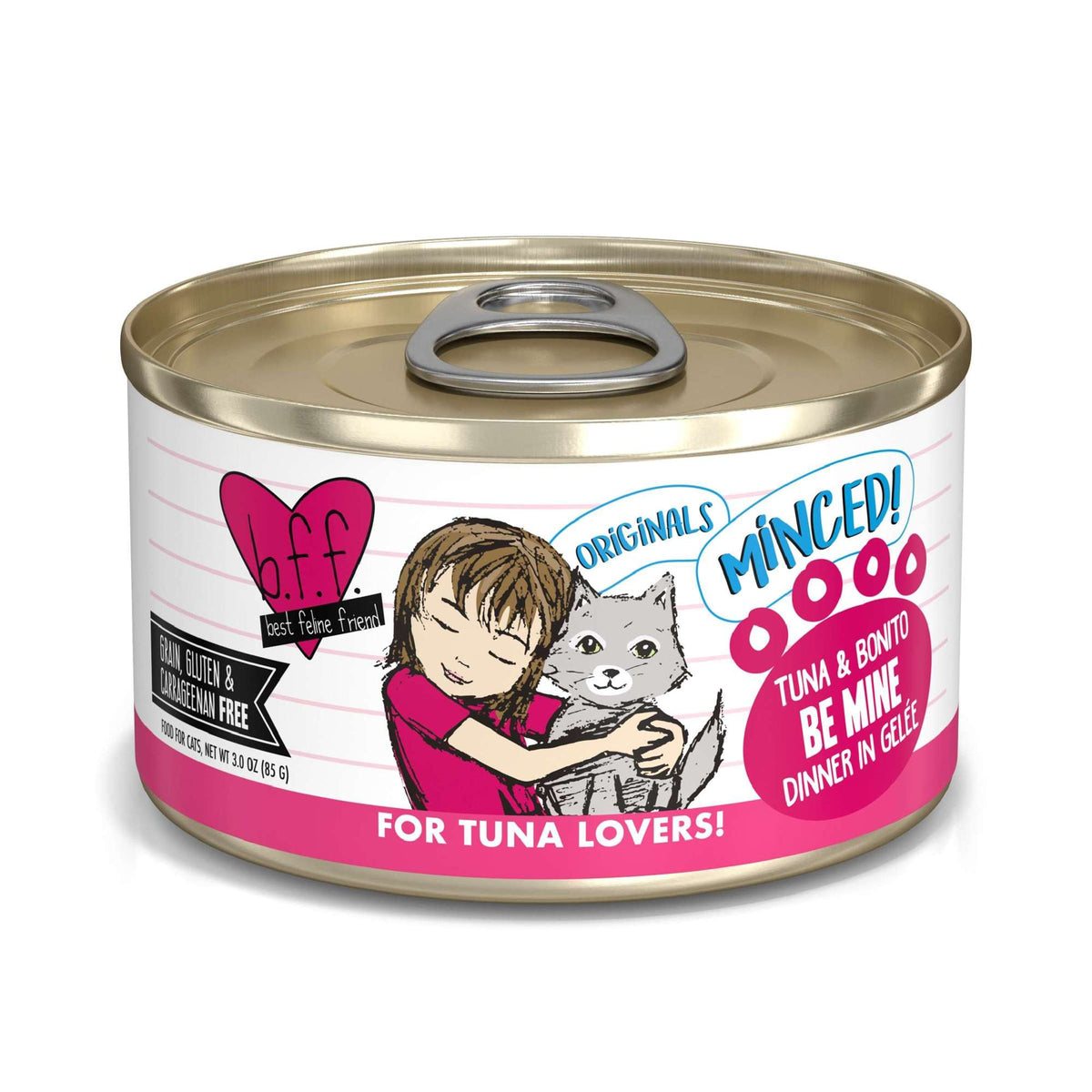 BFF Minced! Be Mine Tuna &amp; Bonito Canned Cat Food