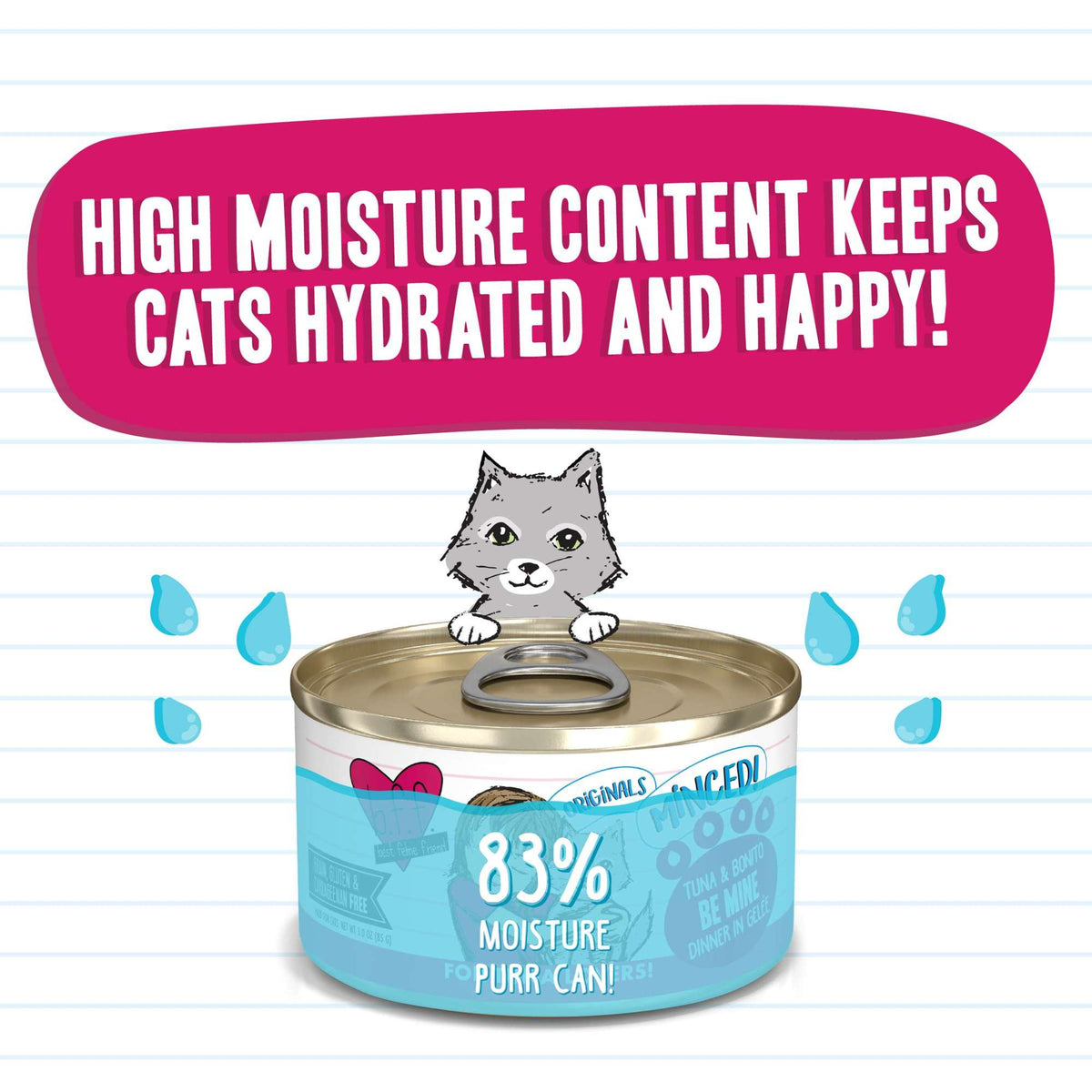 BFF Minced! Be Mine Tuna &amp; Bonito Canned Cat Food