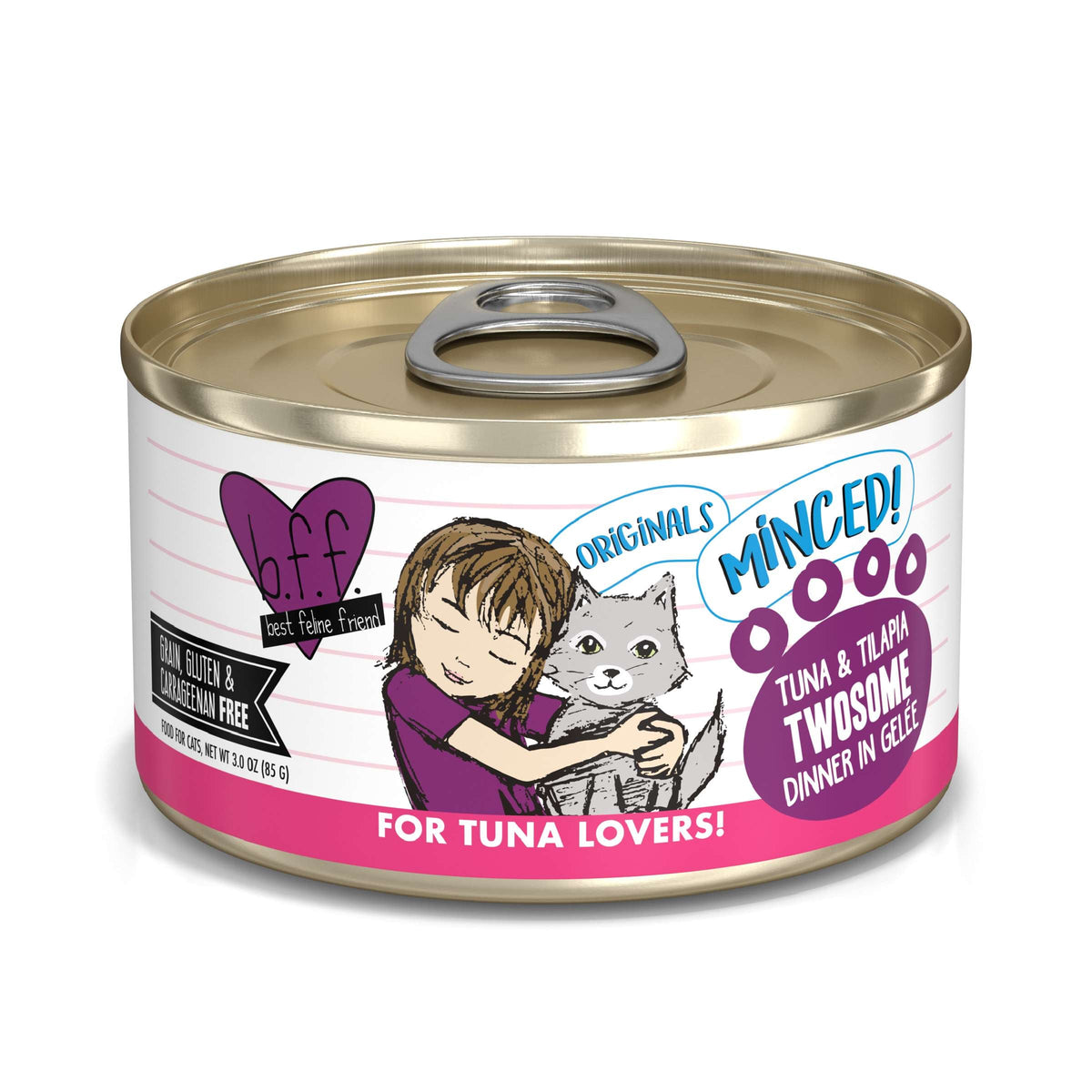 BFF Minced! Twosome Tuna &amp; Tilapia Canned Cat Food