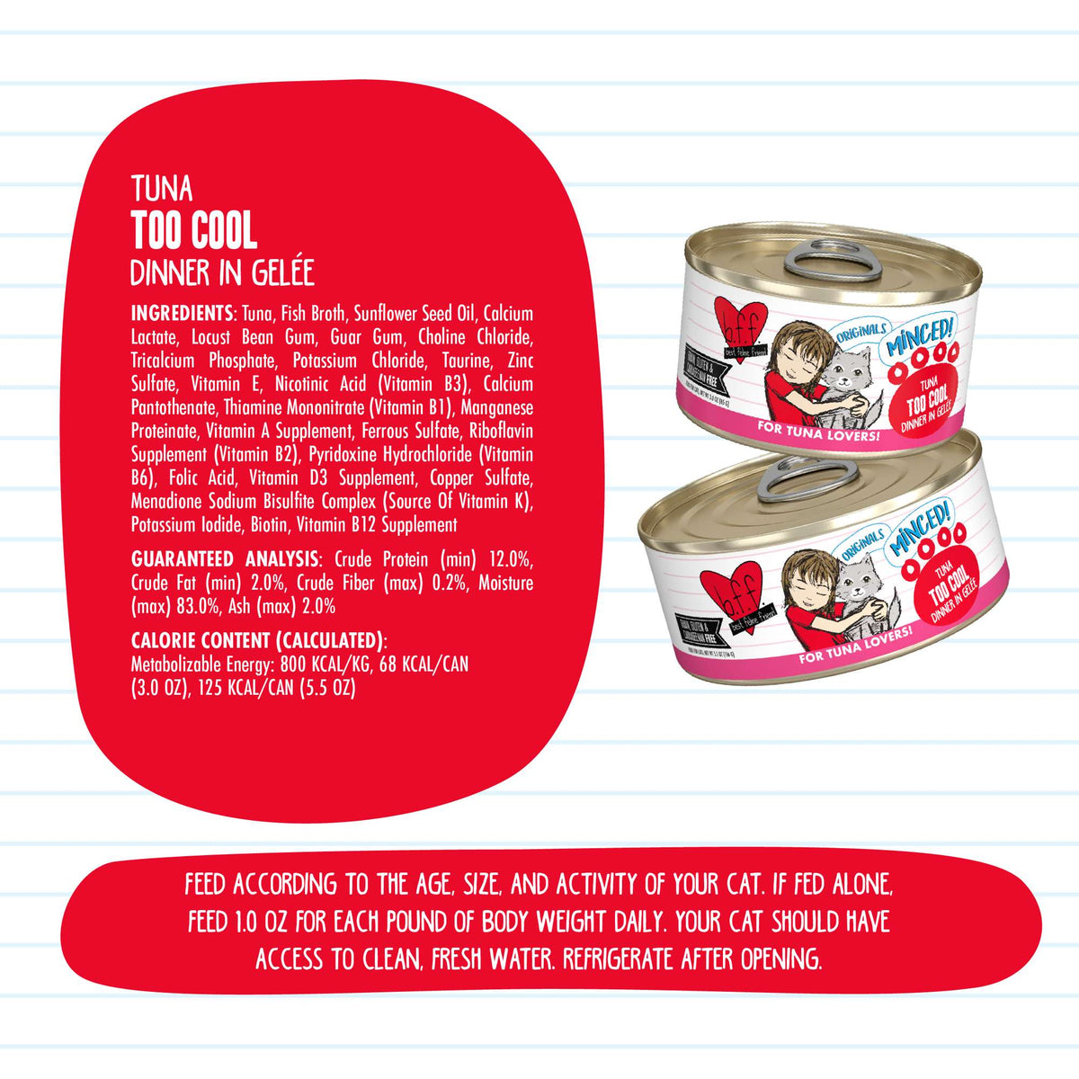 BFF Minced! Too Cool Tuna Canned Cat Food