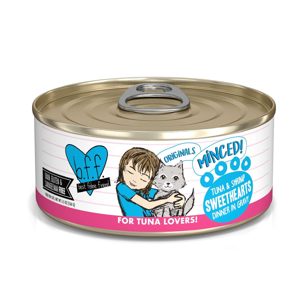 BFF Minced! Sweethearts Tuna &amp; Shrimp Canned Cat Food
