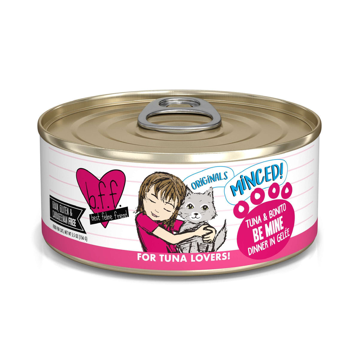 BFF Minced! Be Mine Tuna &amp; Bonito Canned Cat Food