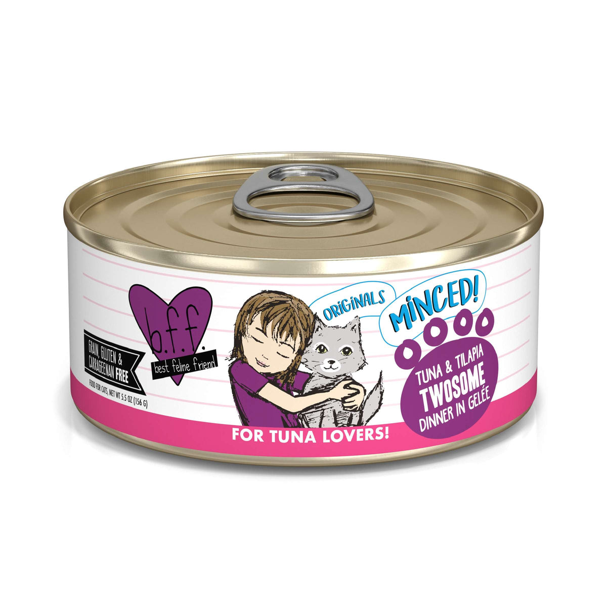 BFF Minced! Twosome Tuna &amp; Tilapia Canned Cat Food