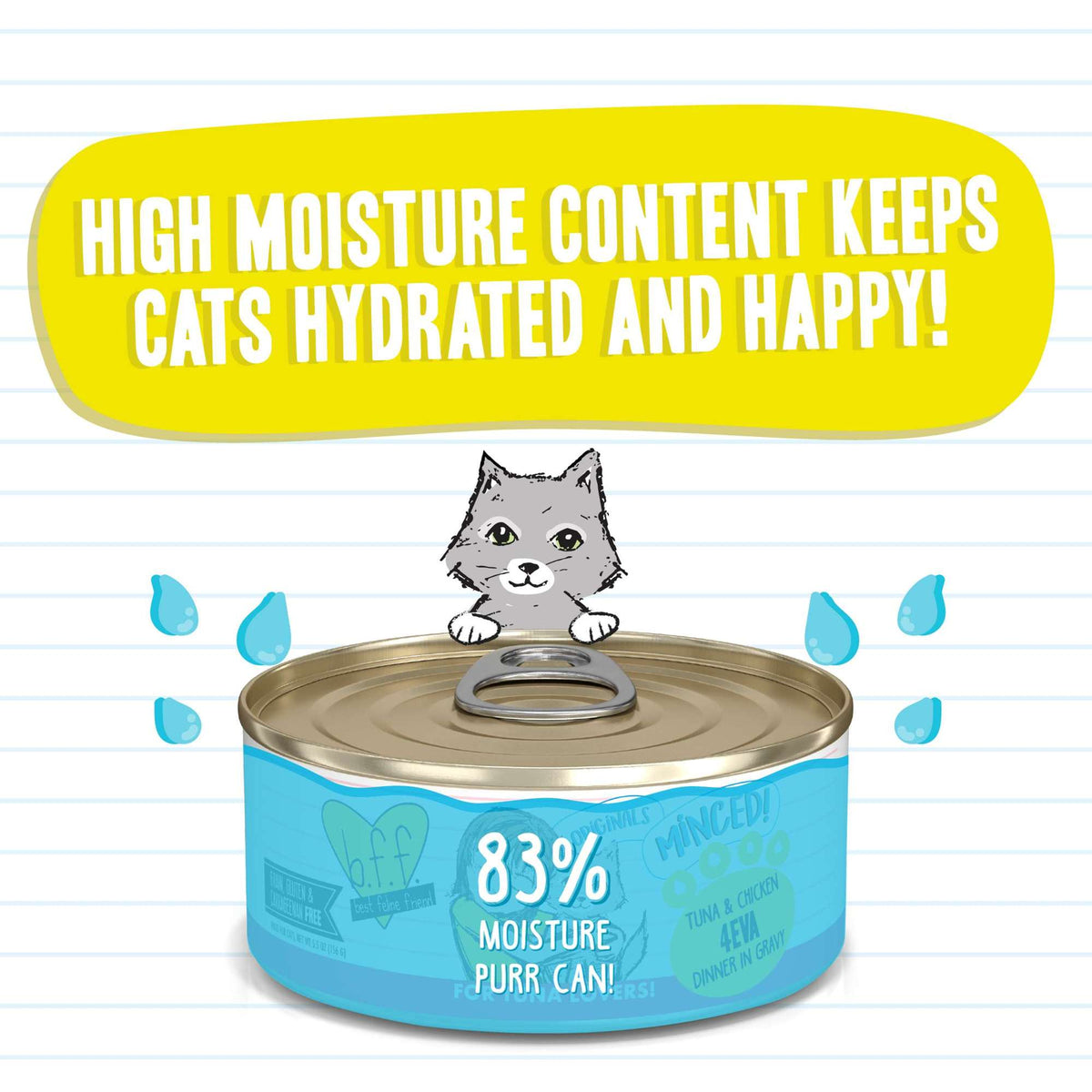BFF Minced! 4Eva Tuna &amp; Chicken Canned Cat Food
