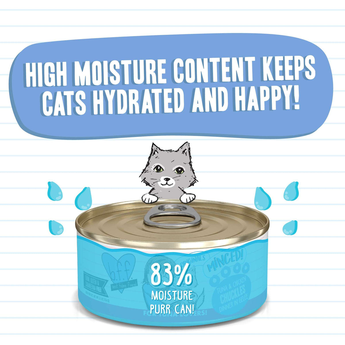 BFF Minced! Chuckles Tuna &amp; Chicken Canned Cat Food