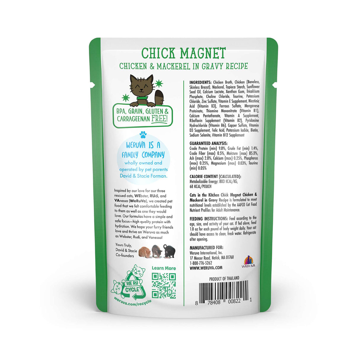 Cats In the Kitchen Chick Magnet Chicken &amp; Mackerel Pouch