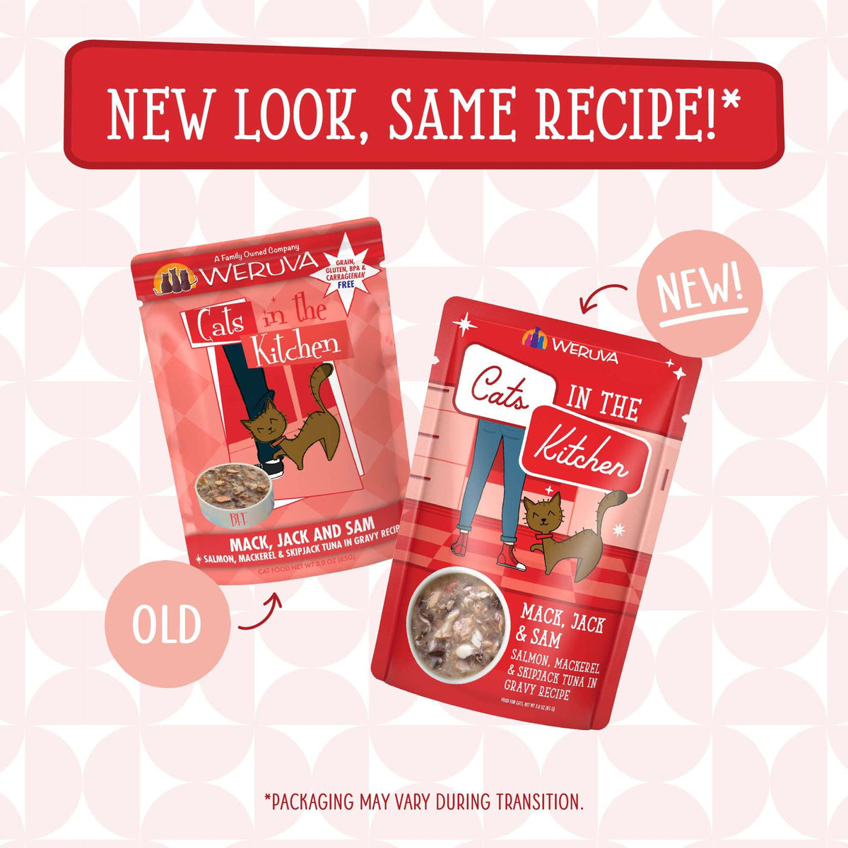 Cats In the Kitchen Mack Jack &amp; Sam Salmon Mackerel &amp; Skipjack Tuna Pouch