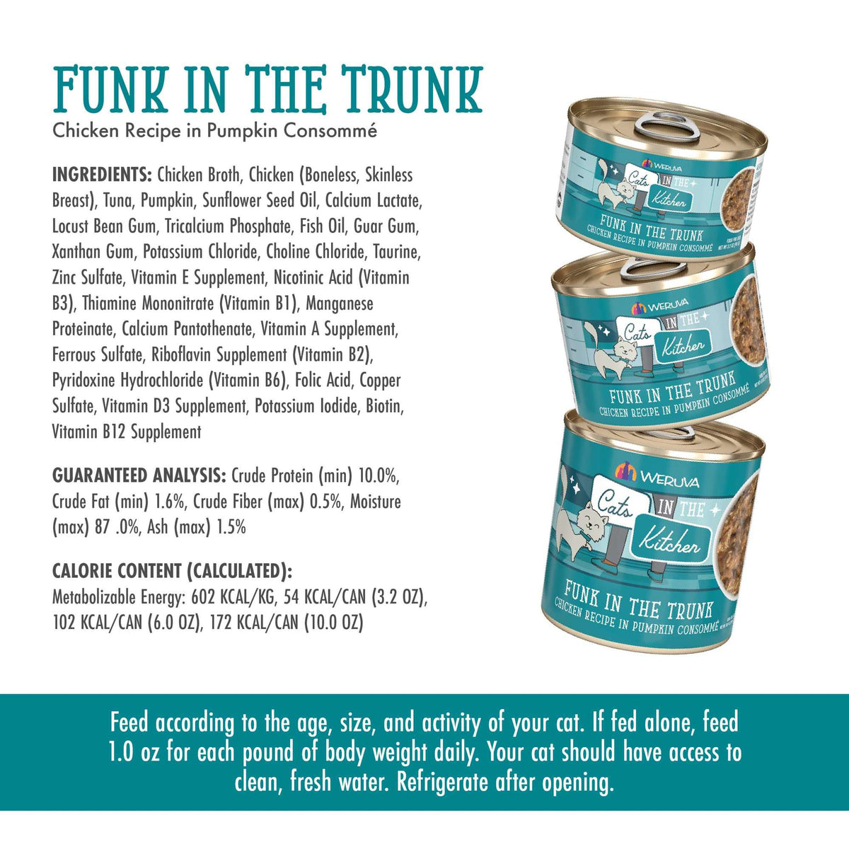 Cats In the Kitchen Funk In the Trunk Chicken in Pumpkin Consommé Canned Food
