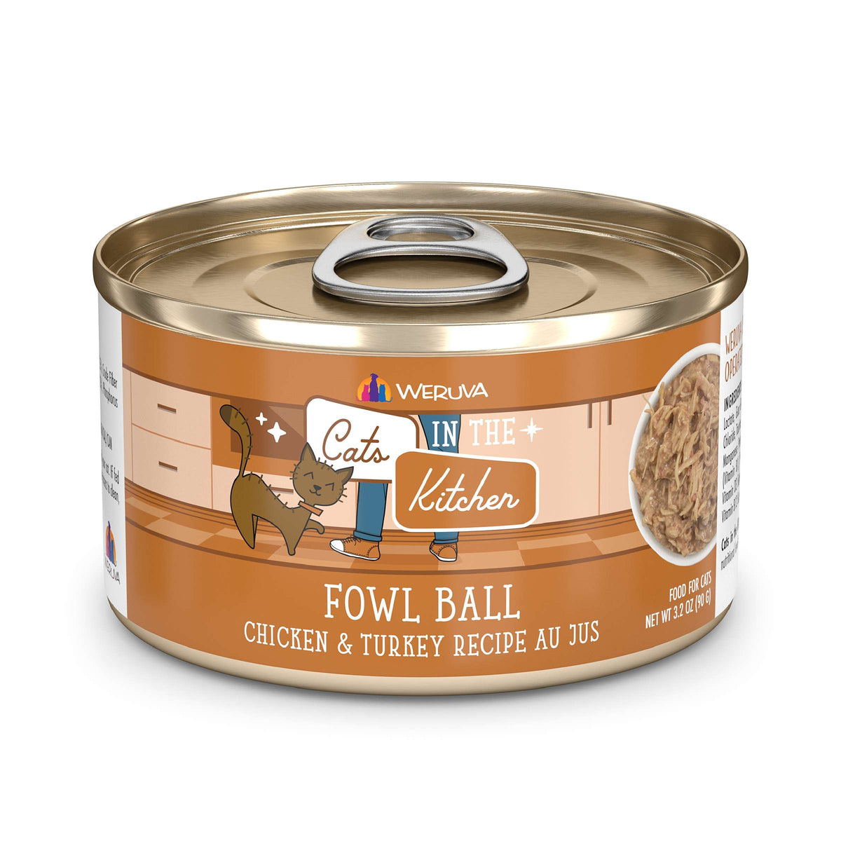 Cats In the Kitchen Fowl Ball Chicken &amp; Turkey Canned Food