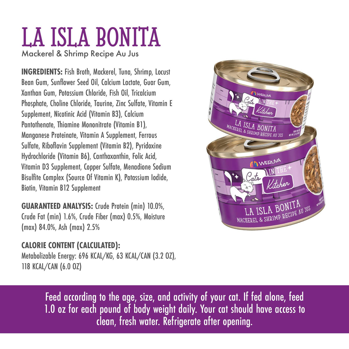 Cats In the Kitchen La Isla Bonita Makerel &amp; Shrimp Canned Food