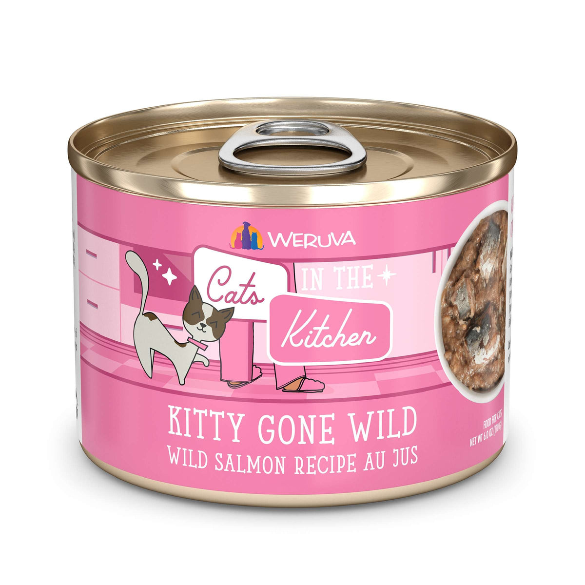 Cats In the Kitchen Kitty Gone Wild Salmon Canned Food