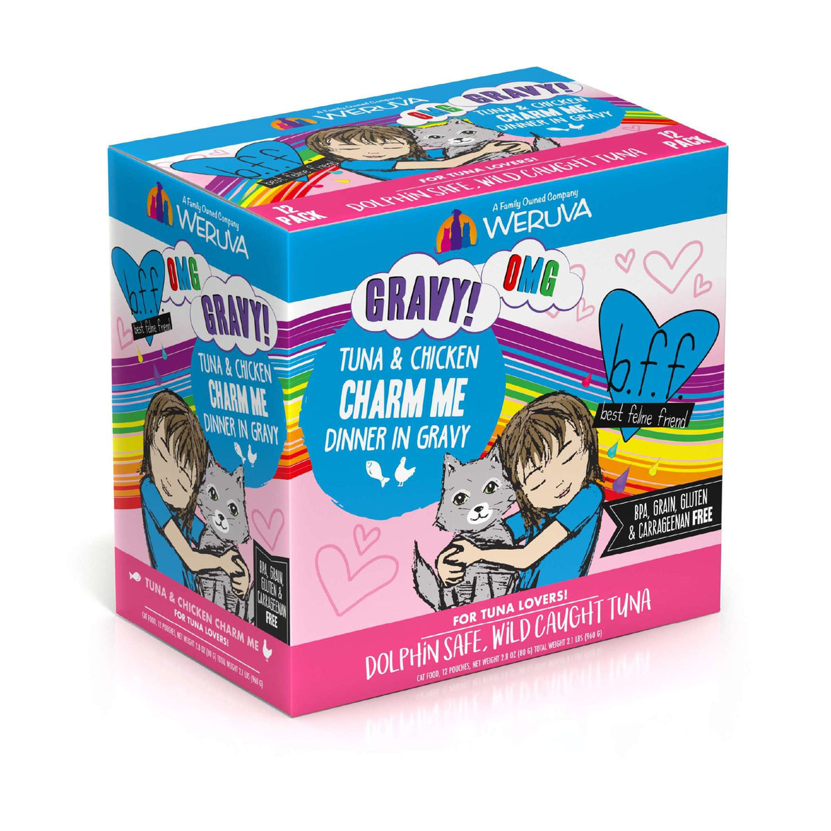 BFF OMG Gravy! Charm Me Tuna &amp; Chicken Cat Food Pouch