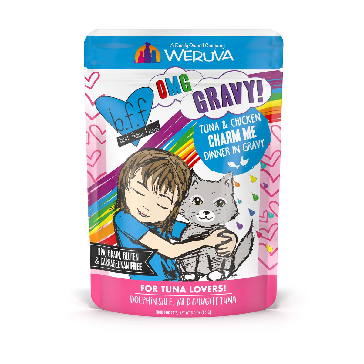 BFF OMG Gravy! Charm Me Tuna &amp; Chicken Cat Food Pouch
