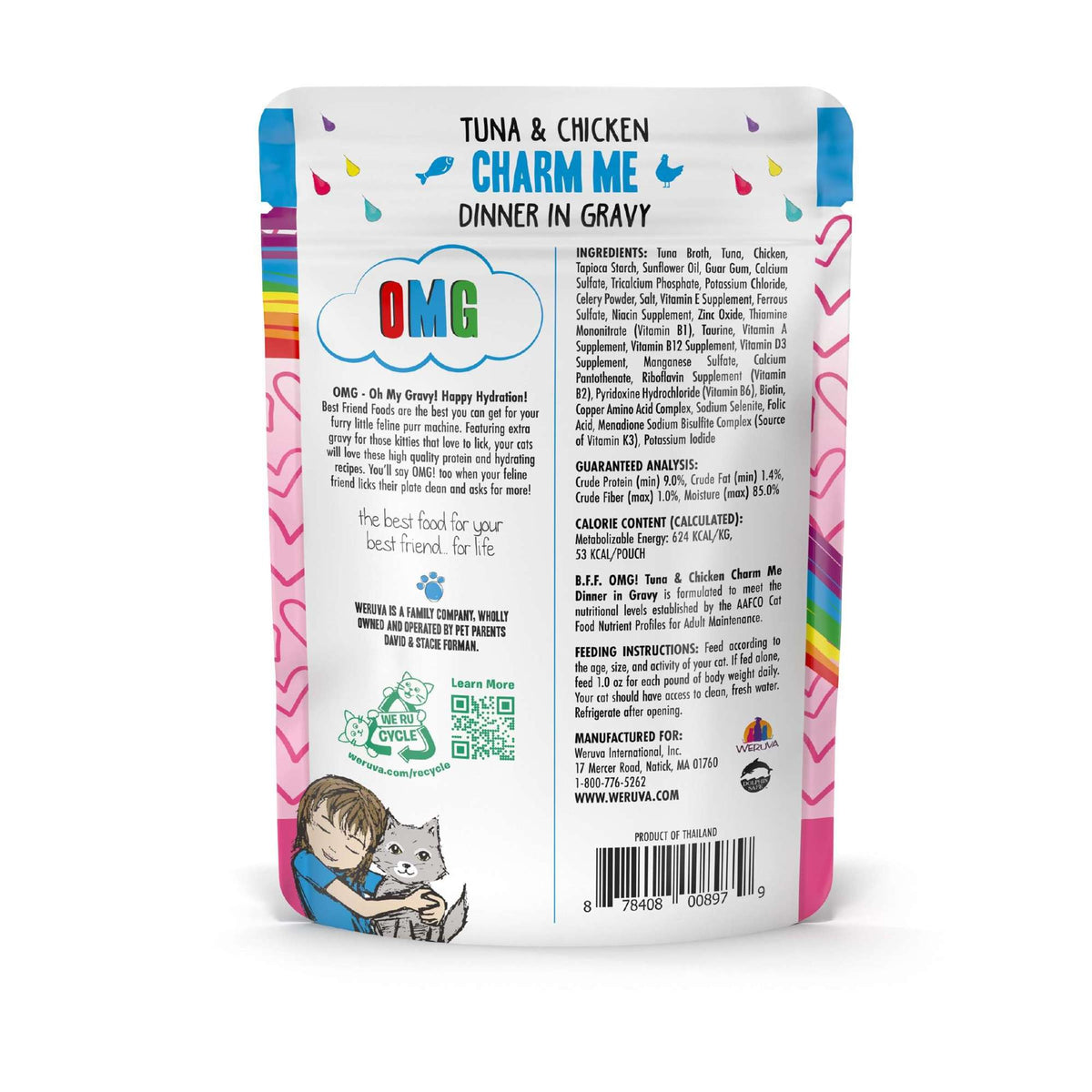 BFF OMG Gravy! Charm Me Tuna &amp; Chicken Cat Food Pouch
