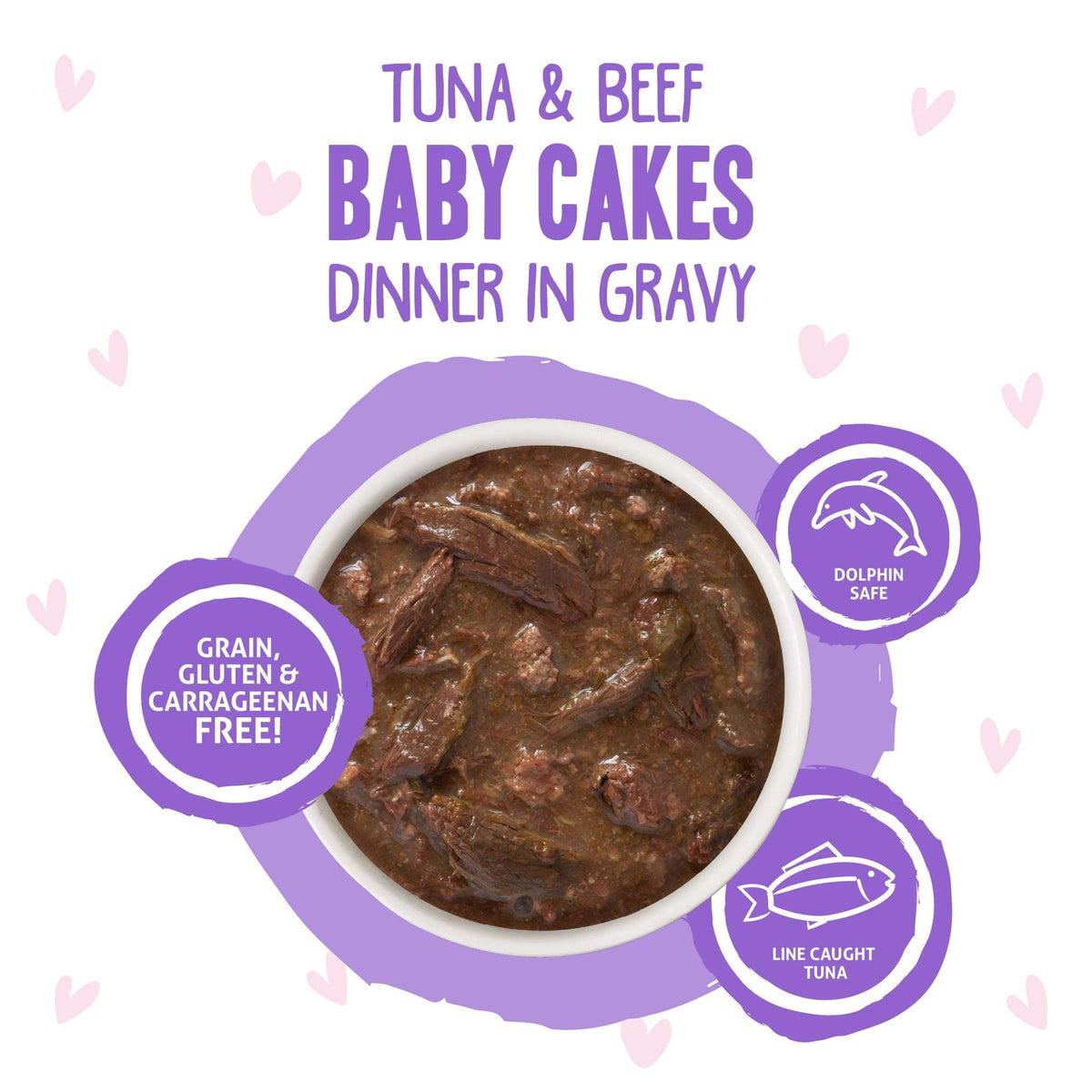 BFF OMG Gravy! Baby Cakes Tuna &amp; Beef Cat Food Pouch