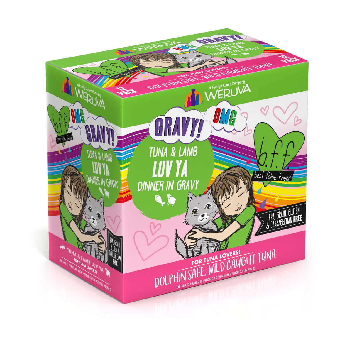 BFF OMG Gravy! Luv Ya Tuna &amp; Lamb Cat Food Pouch