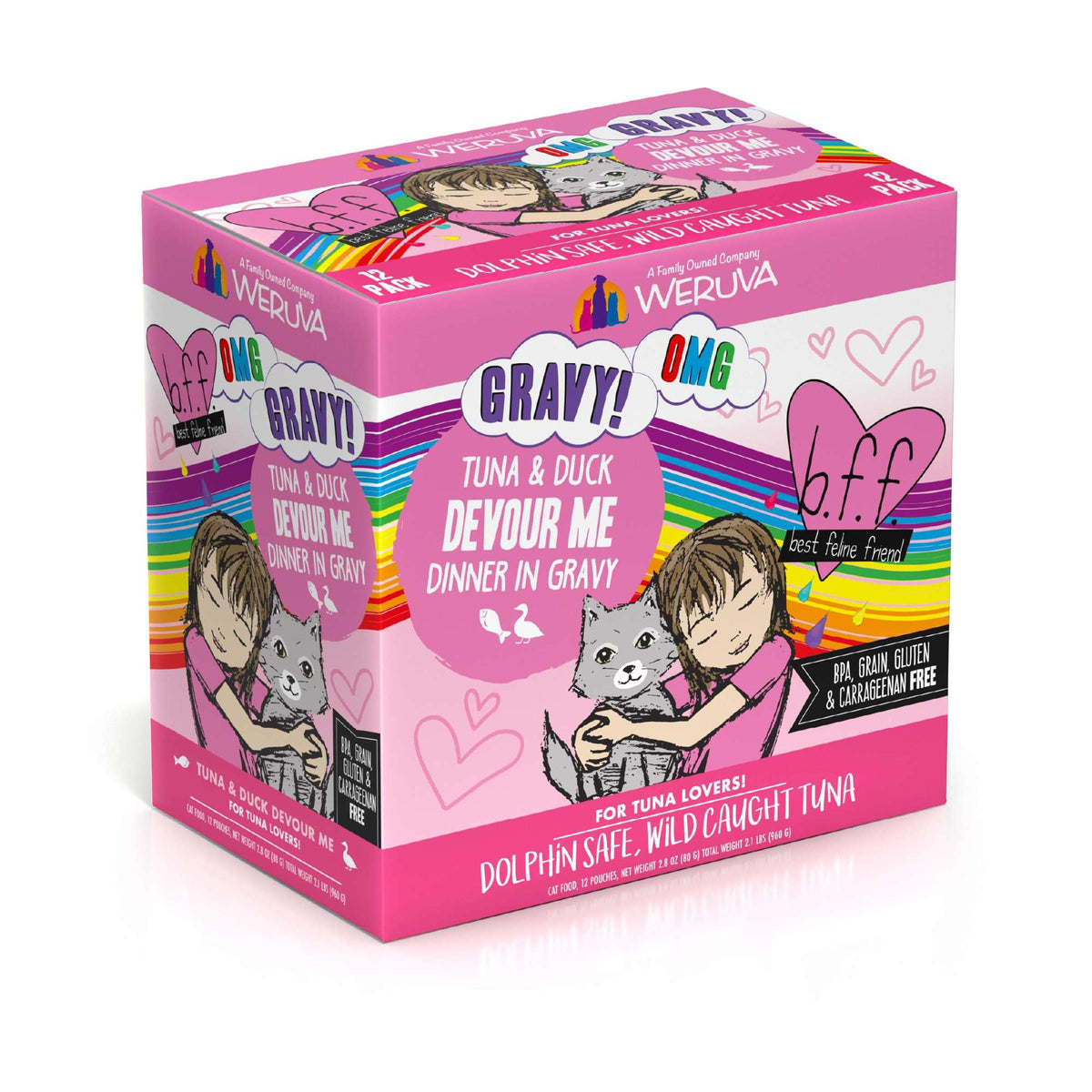 BFF OMG Gravy! Devour Me Tuna &amp; Duck Cat Food Pouch