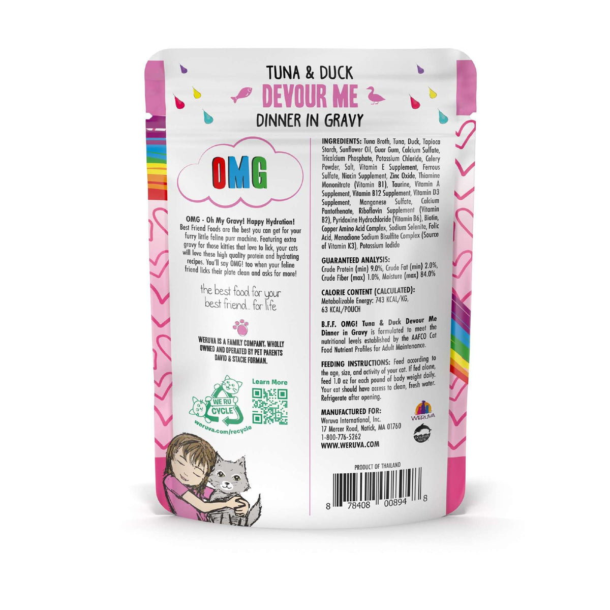 BFF OMG Gravy! Devour Me Tuna &amp; Duck Cat Food Pouch