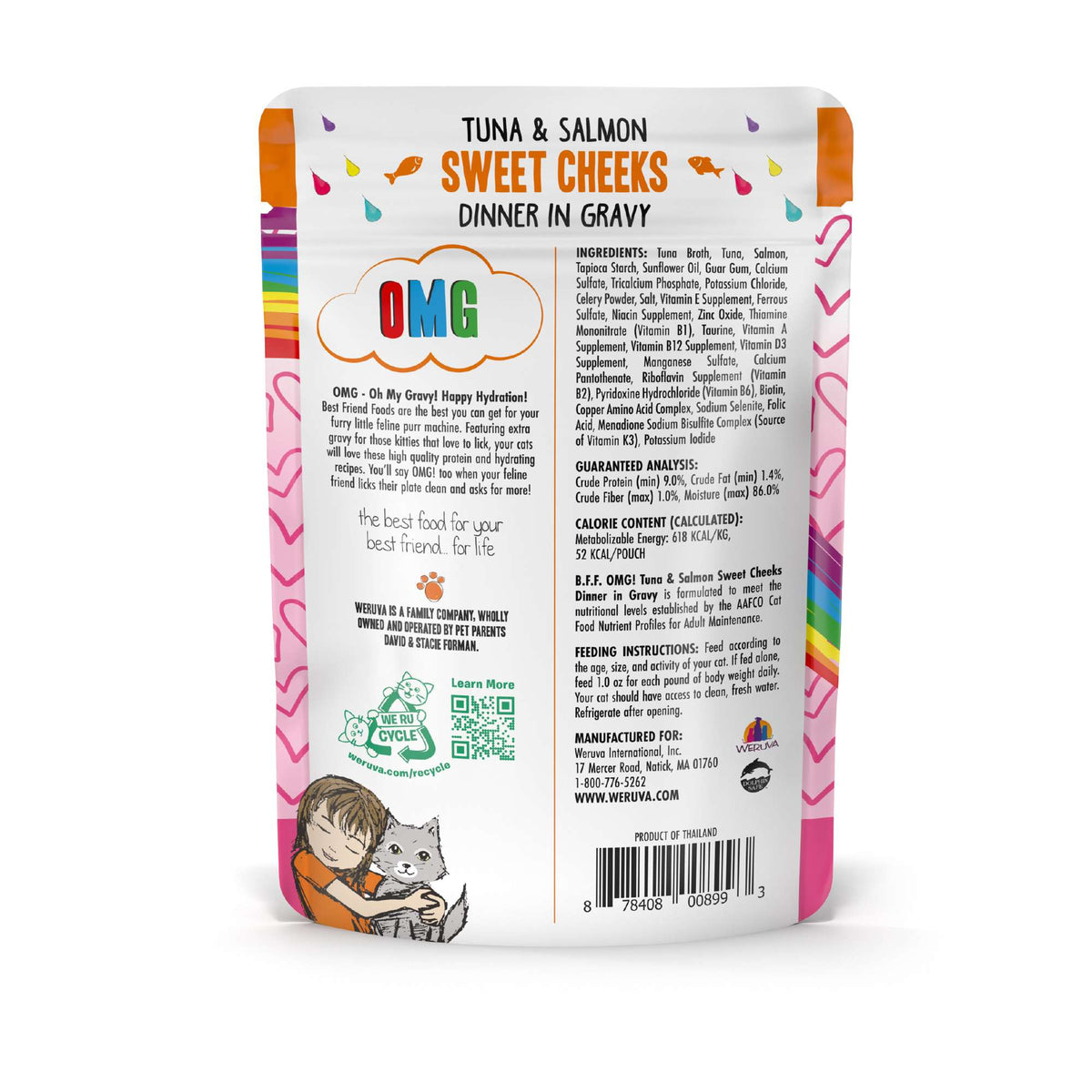 BFF OMG Gravy! Sweet Cheeks Tuna &amp; Salmon Cat Food Pouch