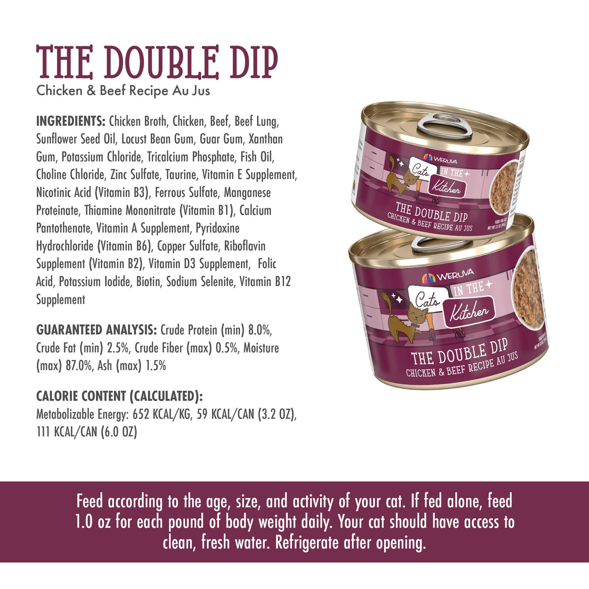 Cats In the Kitchen The Double Dip Chicken &amp; Beef Canned Food