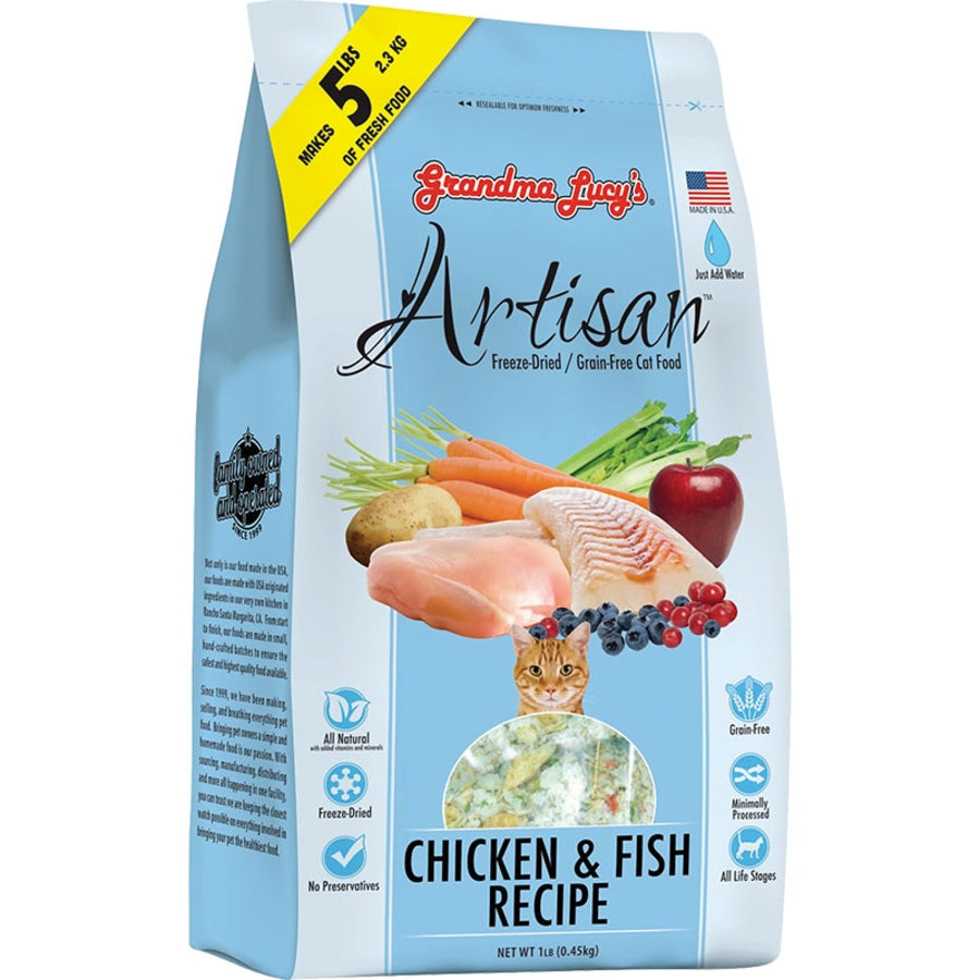 Grandma Lucy's Artisan Freeze-Dried Chicken & Fish Cat Food