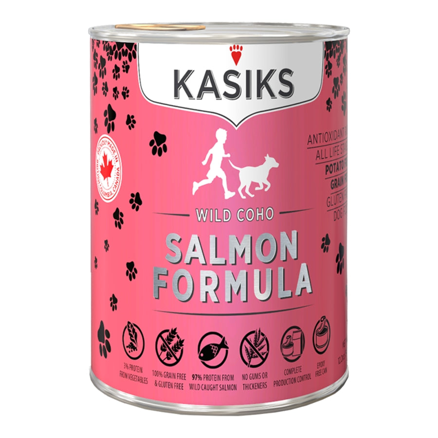 Kasiks Wild Caught Coho Salmon Formula Canned Dog Food
