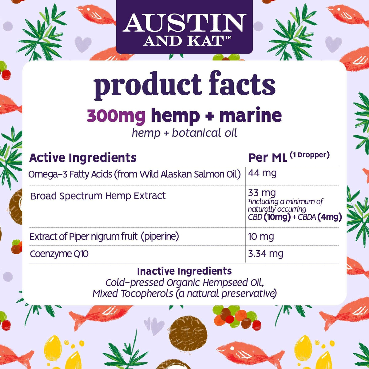 Austin and Kat CBD Original Oil for Dogs and Cats
