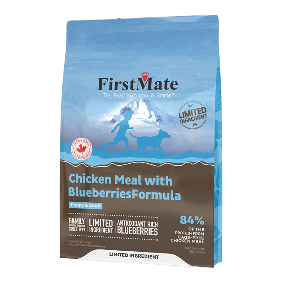 FirstMate Limited Ingredient Chicken Meal with Blueberries Formula Dog Food