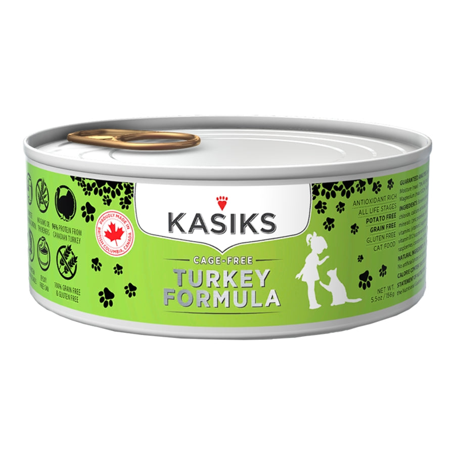 Kasiks Cage-Free Turkey Formula Canned Cat Food