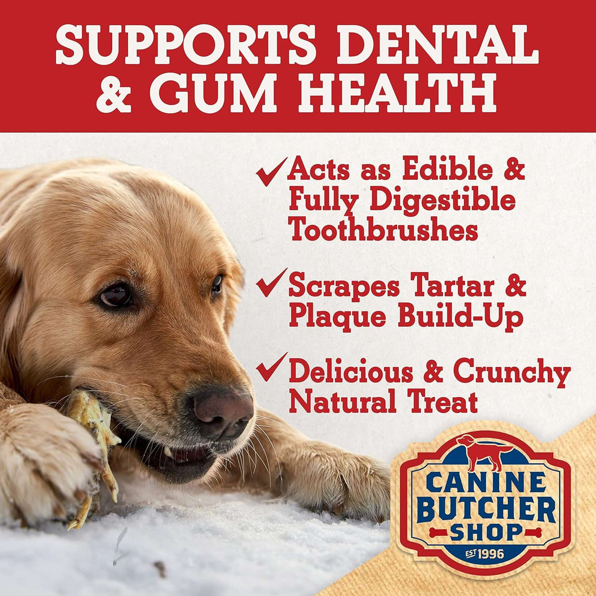 Canine Butcher Shop Free-Range Chicken Feet Dog Chews