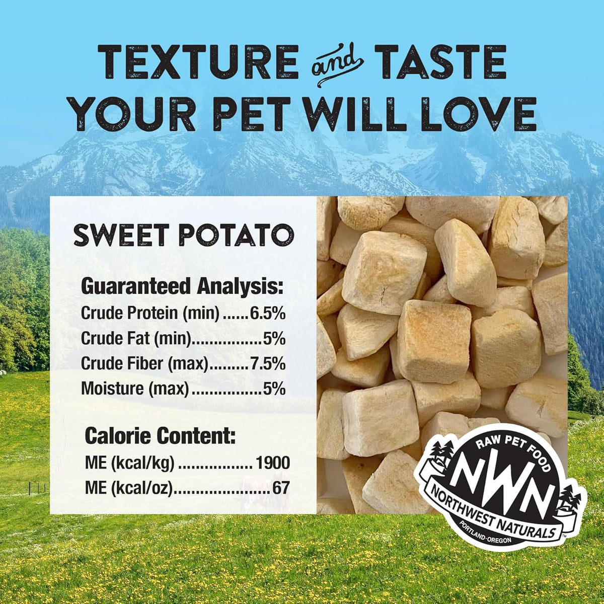Northwest Naturals Raw Rewards Freeze-Dried Sweet Potato Dog &amp; Cat Treats