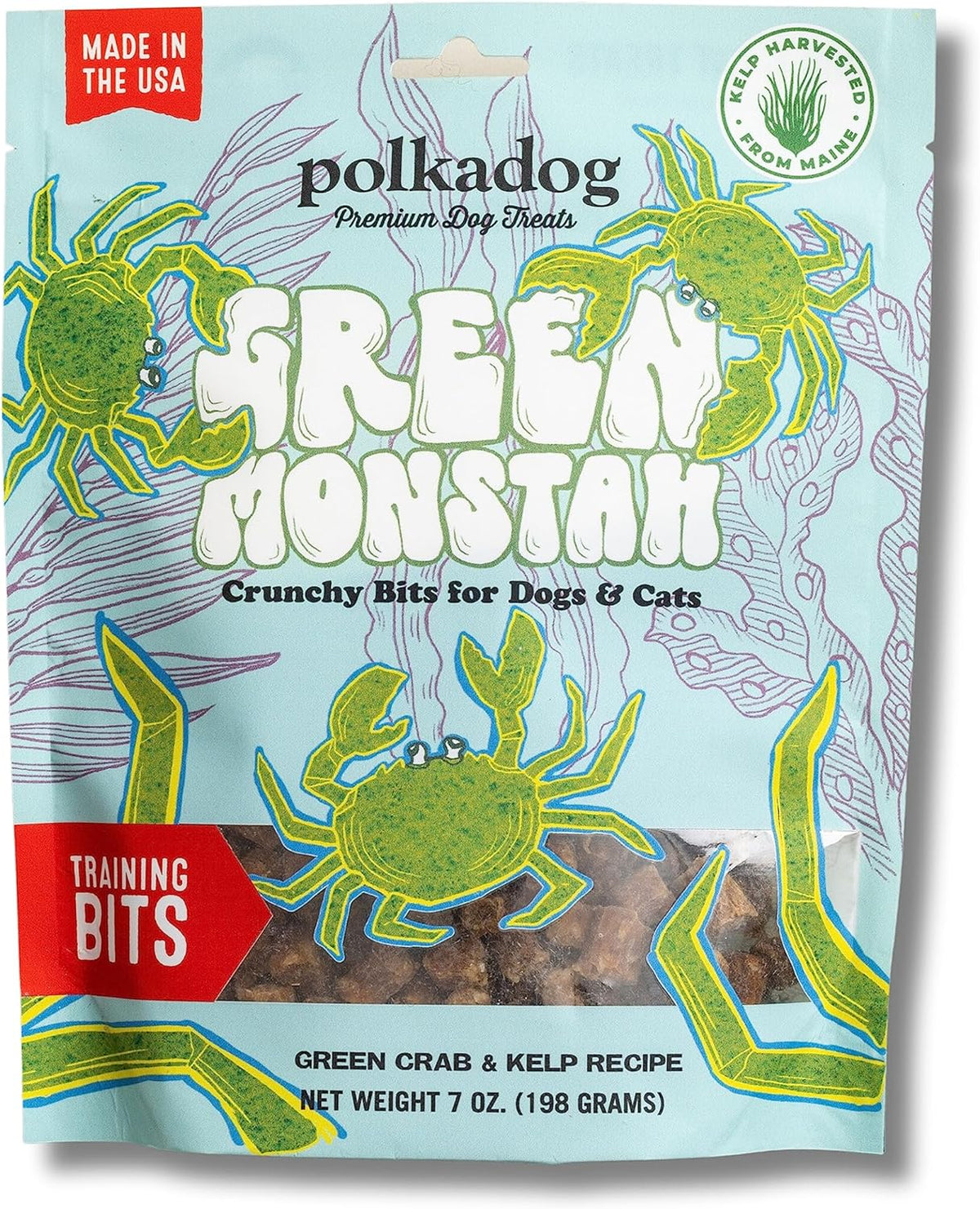 Polkadog Bakery Green Monstah Crab &amp; Kelp Dog Treats