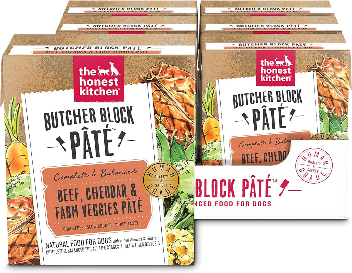 The Honest Kitchen Butcher Block Pâté Beef, Cheddar &amp; Veggies Dog Food
