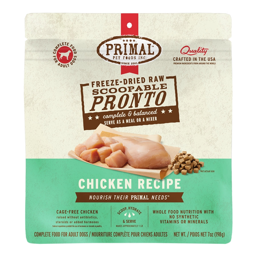 Primal Freeze-Dried Raw Pronto Chicken Dog Food
