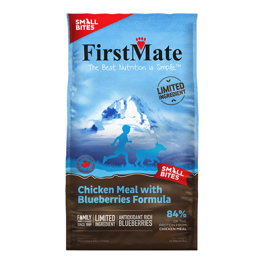 FirstMate Limited Ingredient Chicken Meal with Blueberries Formula Small Bites Dog Food