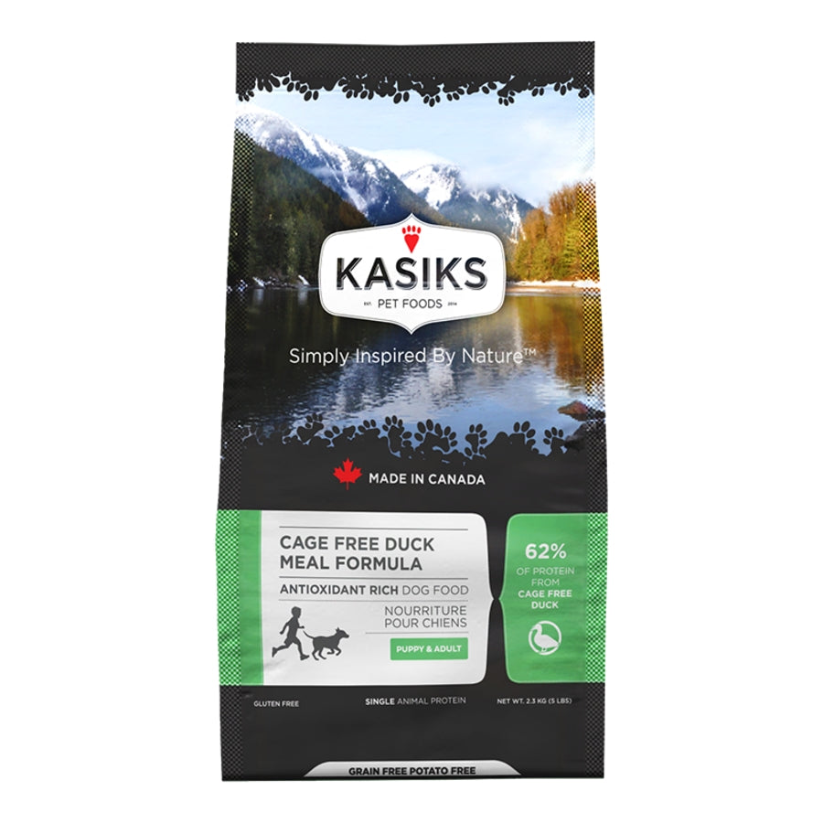 Kasiks Cage Free Duck Meal Formula Dog Food