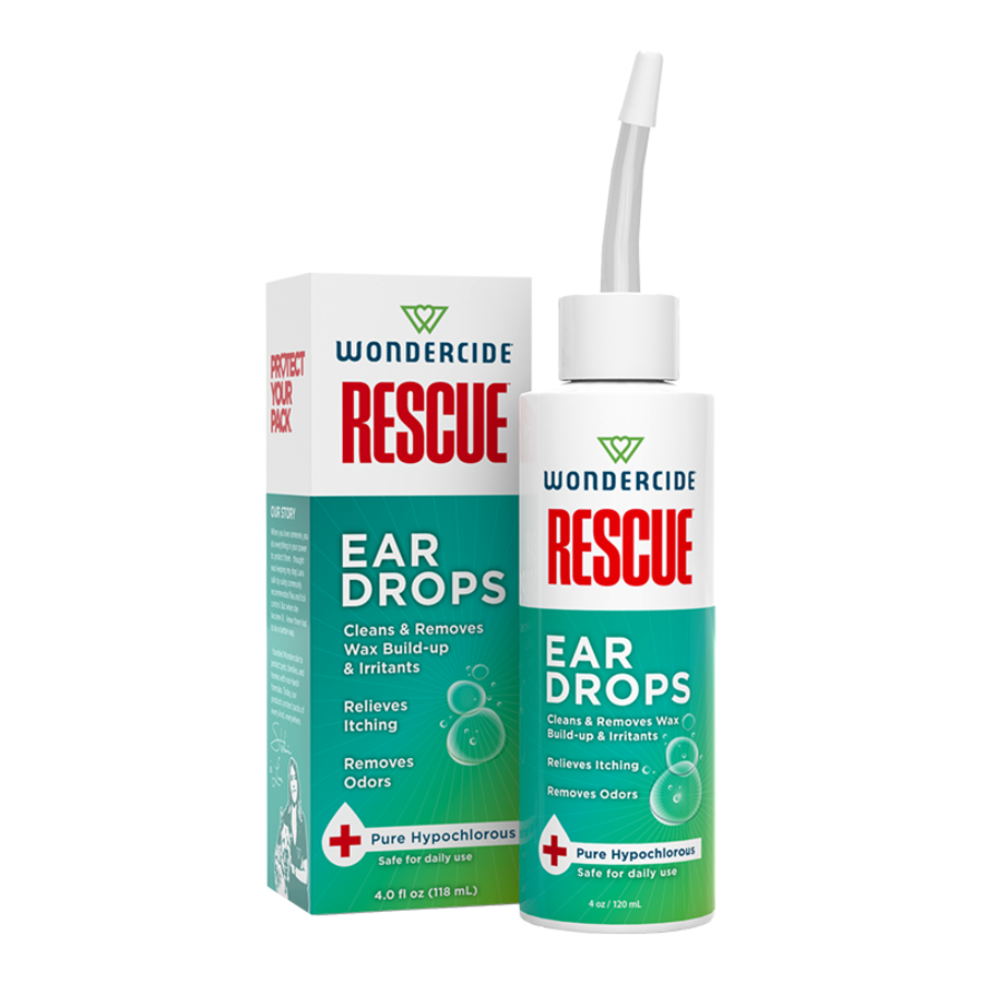 Wondercide Rescue Ear Drops for Dogs & Cats